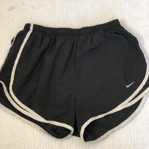 Black and White Small Nike Shorts